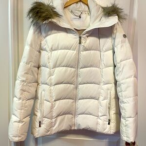 Calvin Klein Women's White Winter Coat size Large